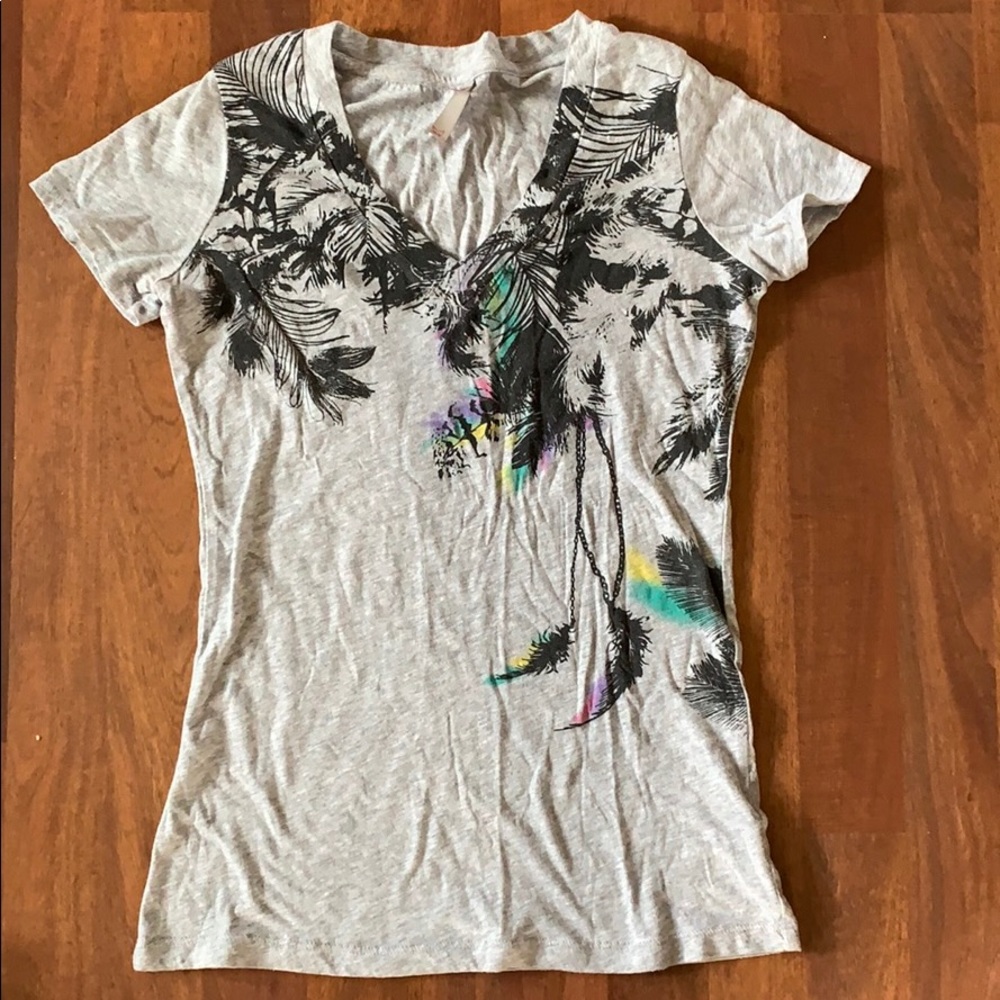 Feather Print Shirt